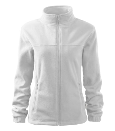 RIMECK JACKET Women's fleece in white, brand label - promotional clothing printed with your company logo