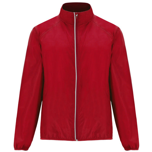 ROLY GLASGOW Men's windbreaker in red - promotional clothing printed with your company logo