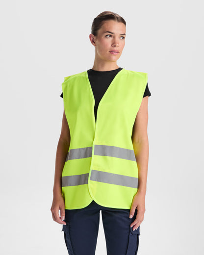 ROLY WRK SIRIO Men's vest in fluor yellow - promotional clothing printed with your company logo