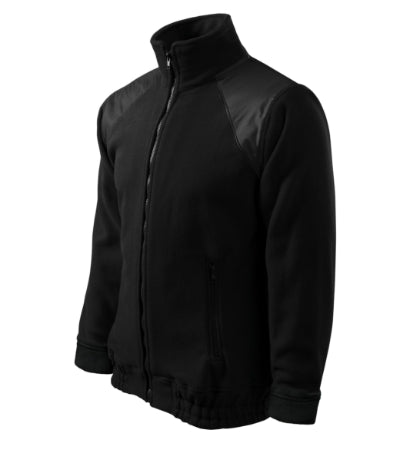 RIMECK JACKET HI-Q Unisex fleece in black - promotional clothing printed with your company logo
