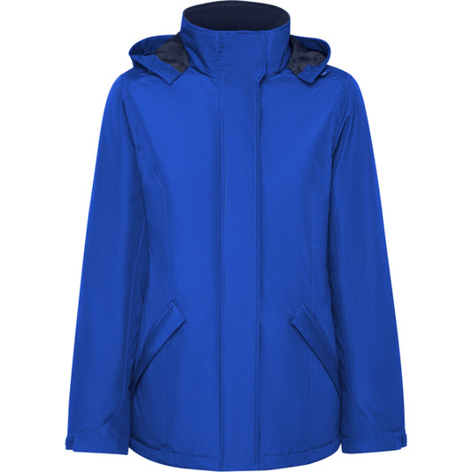 ROLY AMERICA WOMAN Women's parka in royal blue - promotional clothing printed with your company logo