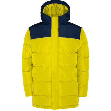 ROLY TALLIN Men's parka in yellow/navy blue - promotional clothing printed with your company logo