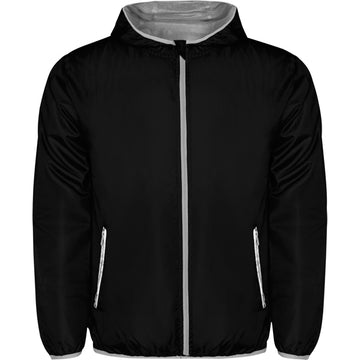 ROLY ANGELO Unisex windbreaker in black - promotional clothing printed with your company logo