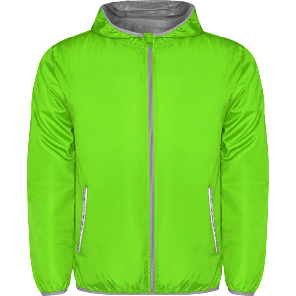 ROLY ANGELO Unisex windbreaker in fluor green - promotional clothing printed with your company logo