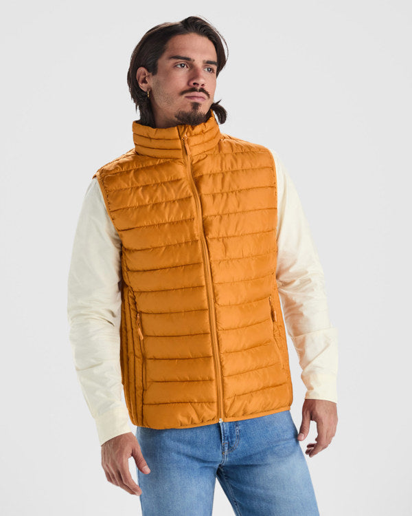 ROLY OSLO Men's padded vest in black - promotional clothing printed with your company logo