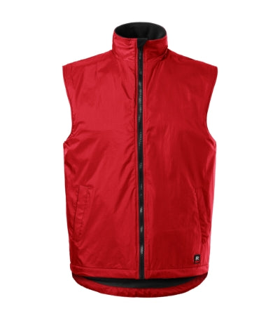 RIMECK BODY WARMER Unisex vest in red - promotional clothing printed with your company logo