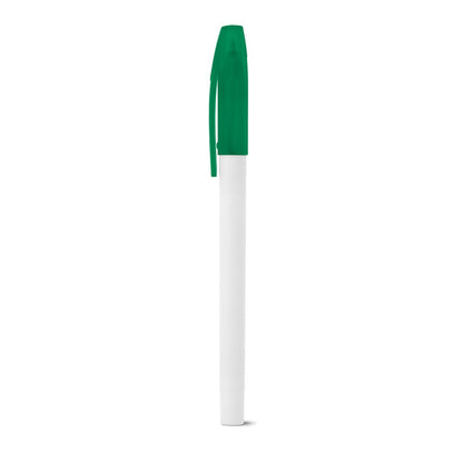 JADE promotional pen in green with custom logo branding