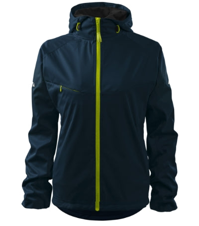 MALFINI COOL Women's softshell jacket in navy blue - promotional clothing printed with your company logo
