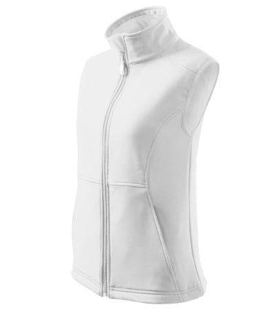 MALFINI VISION Women's softshell vest in white - promotional clothing printed with your company logo