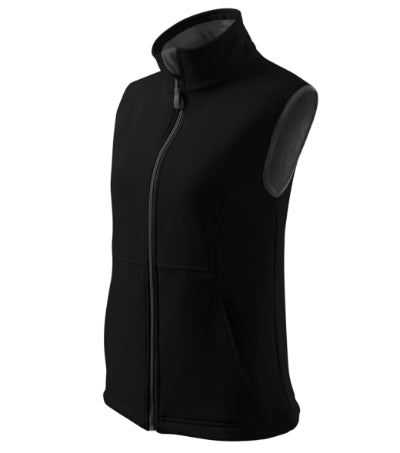 MALFINI VISION Women's softshell vest in black - promotional clothing printed with your company logo