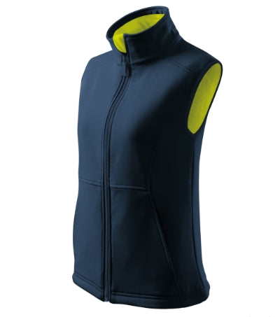 MALFINI VISION Women's softshell vest in navy blue - promotional clothing printed with your company logo