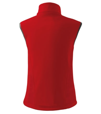MALFINI VISION Women's softshell vest in red - promotional clothing printed with your company logo
