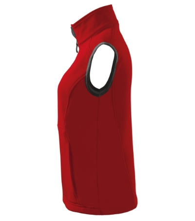 MALFINI VISION Women's softshell vest in red - promotional clothing printed with your company logo
