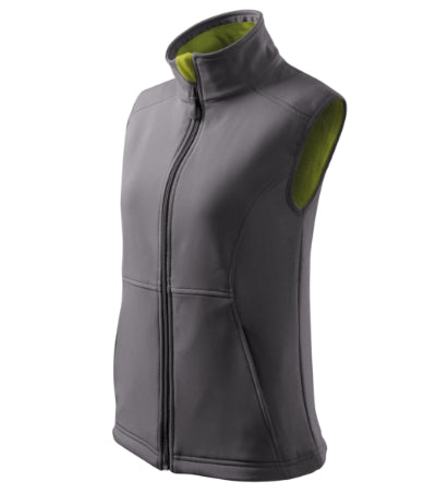 MALFINI VISION Women's softshell vest in steel gray - promotional clothing printed with your company logo