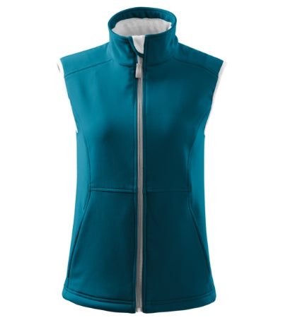 MALFINI VISION Women's softshell vest in turquoise - promotional clothing printed with your company logo