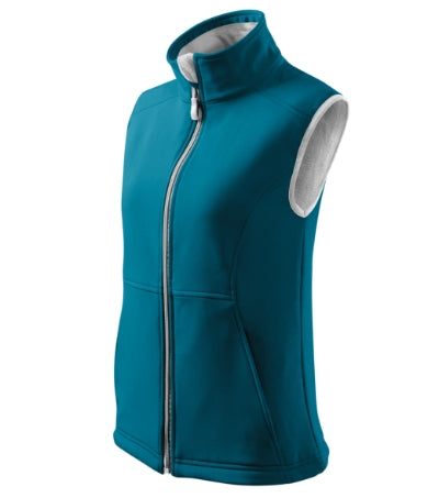 MALFINI VISION Women's softshell vest in turquoise - promotional clothing printed with your company logo