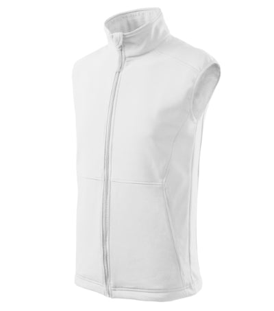 MALFINI VISION Men's softshell vest in white - promotional clothing printed with your company logo