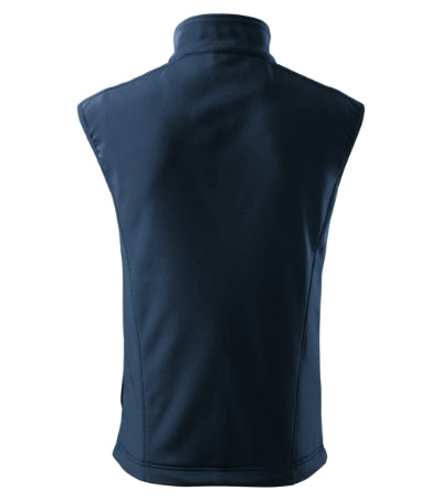 MALFINI VISION Men's softshell vest in navy blue - promotional clothing printed with your company logo