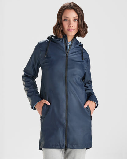 ROLY SITKA WOMAN Women's raincoat in black - promotional clothing printed with your company logo