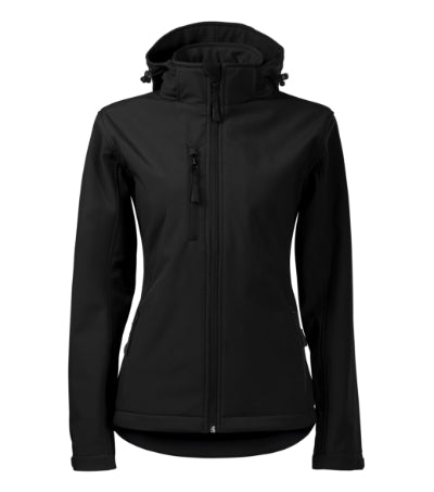 MALFINI PERFORMANCE Women's softshell jacket in black - promotional clothing printed with your company logo