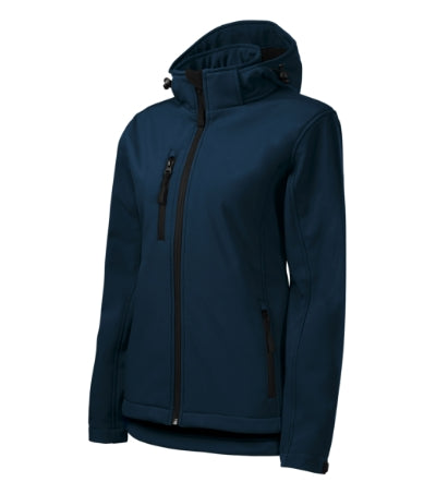 MALFINI PERFORMANCE Women's softshell jacket in navy blue - promotional clothing printed with your company logo