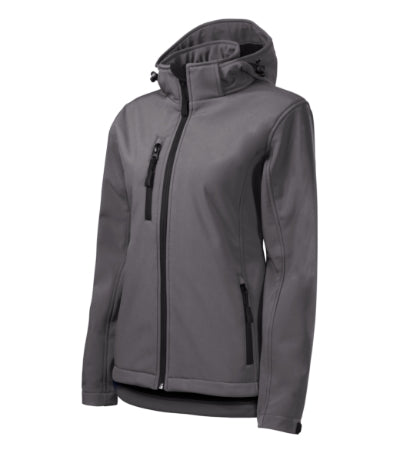 MALFINI PERFORMANCE Women's softshell jacket in steel gray - promotional clothing printed with your company logo