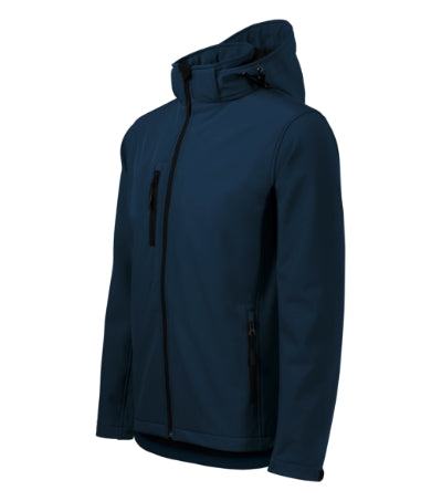 MALFINI PERFORMANCE Men's softshell jacket in navy blue - promotional clothing printed with your company logo