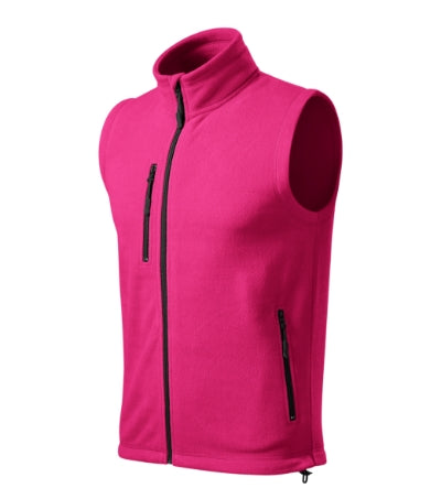 MALFINI EXIT Unisex fleece vest in magenta - promotional clothing printed with your company logo