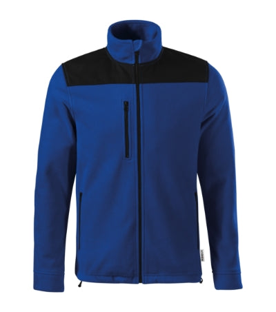 RIMECK EFFECT Unisex fleece in royal blue, brand label - promotional clothing printed with your company logo
