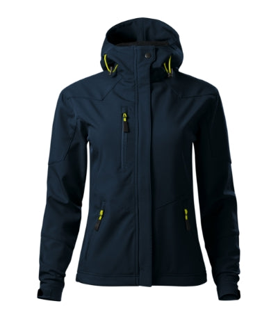 MALFINI NANO Women's softshell jacket in navy blue - promotional clothing printed with your company logo