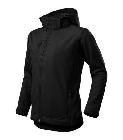 MALFINI PERFORMANCE Kids' softshell jacket in black - promotional clothing printed with your company logo