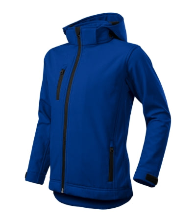 MALFINI PERFORMANCE Kids' softshell jacket in royal blue - promotional clothing printed with your company logo
