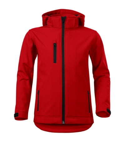 MALFINI PERFORMANCE Kids' softshell jacket in red - promotional clothing printed with your company logo