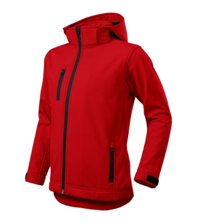MALFINI PERFORMANCE Kids' softshell jacket in red - promotional clothing printed with your company logo