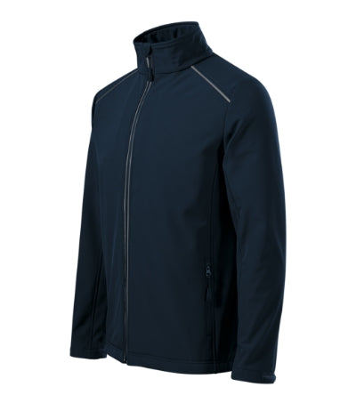 MALFINI VALLEY Men's softshell jacket in navy blue - promotional clothing printed with your company logo