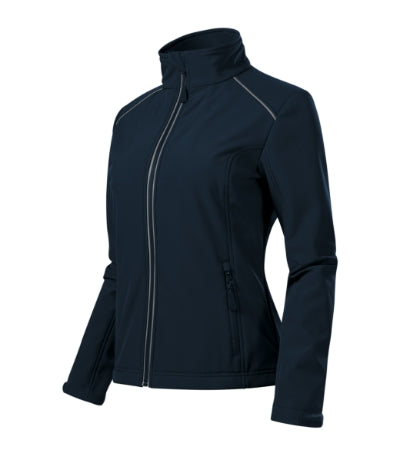 MALFINI VALLEY Women's softshell jacket in navy blue - promotional clothing printed with your company logo