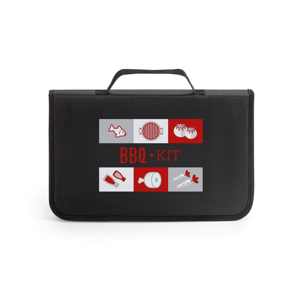 FLARE promotional picnic item in black with custom logo branding