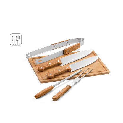 FLARE promotional picnic item (complete set view) with custom logo branding