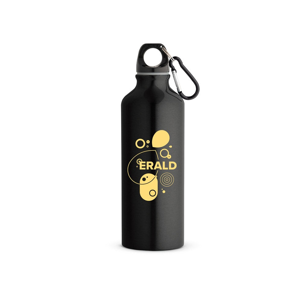 RE-LANDSCAPE M promotional bottle in black with custom logo branding
