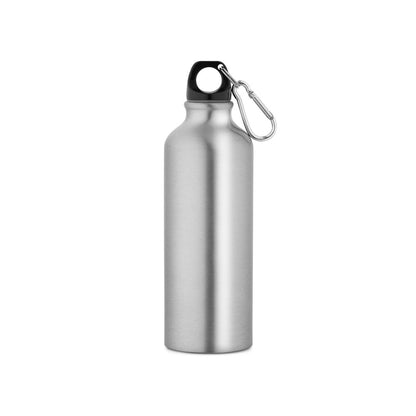 RE-LANDSCAPE M promotional bottle in satin silver with custom logo branding