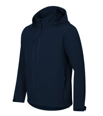 MALFINI TRAIL Men's softshell jacket in navy blue - promotional clothing printed with your company logo