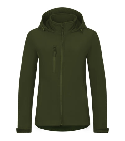 MALFINI TRAIL Women's softshell jacket in military - promotional clothing printed with your company logo
