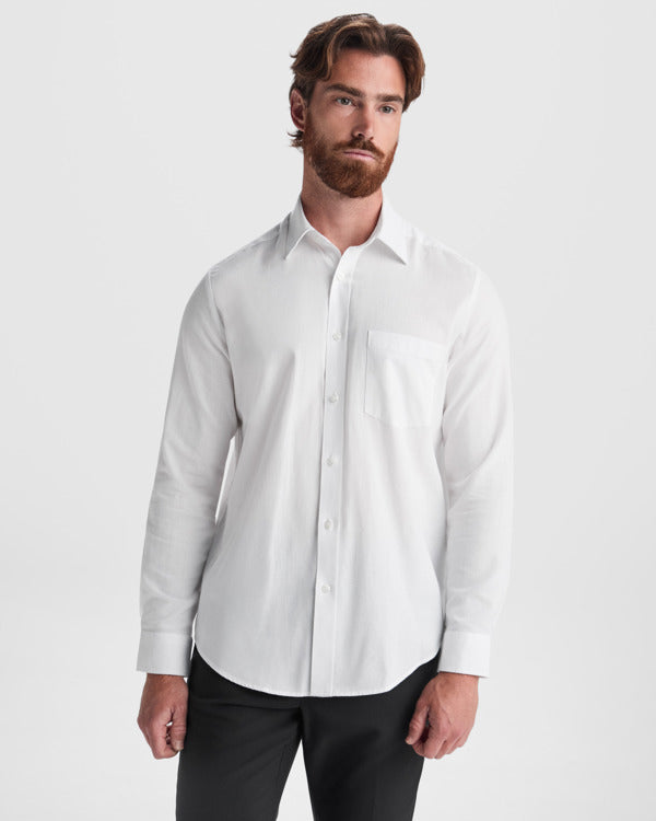 ROLY WRK OXFORD Men's shirt in white - promotional clothing printed with your company logo
