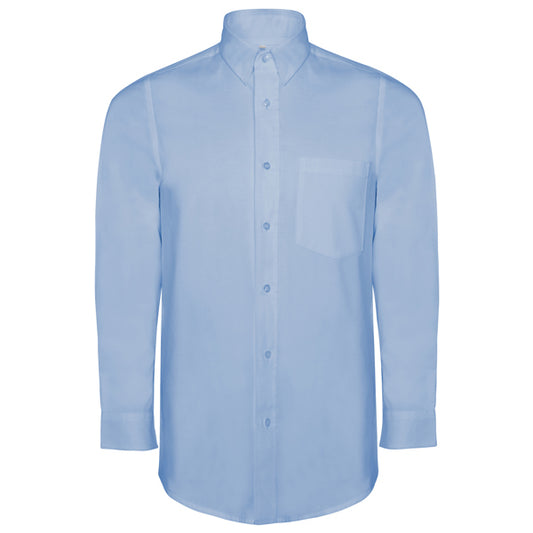 ROLY WRK OXFORD Men's shirt in sky blue - promotional clothing printed with your company logo