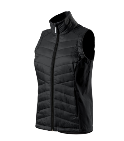 MALFINI Premium CROSS Women's hybrid vest in black - promotional clothing printed with your company logo