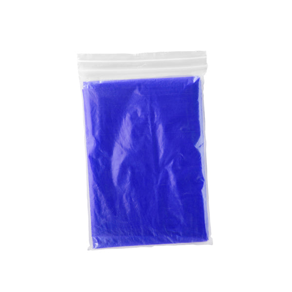 Stamina SHAKA Low-density polyethylene (LDPE) rain poncho in royal blue - promotional merchandise printed with your company