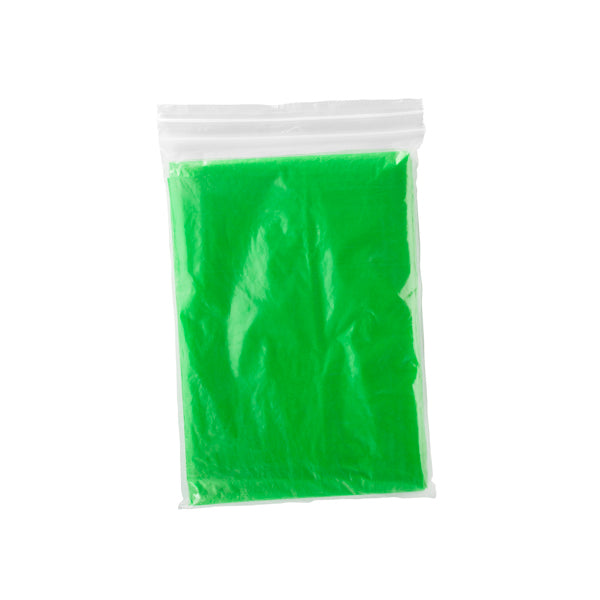 Stamina SHAKA Low-density polyethylene (LDPE) rain poncho in fern green - promotional merchandise printed with your company