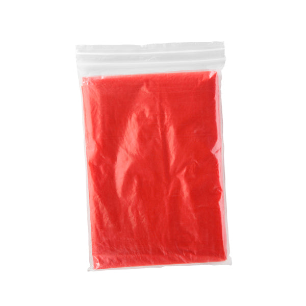 Stamina SHAKA Low-density polyethylene (LDPE) rain poncho in red - promotional merchandise printed with your company logo