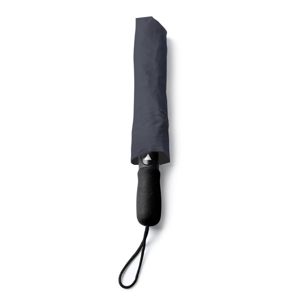 Stamina MIYAGI 190T pongee fabric umbrella in dark lead - promotional merchandise printed with your company logo