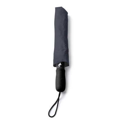 Stamina MIYAGI 190T pongee fabric umbrella in dark lead - promotional merchandise printed with your company logo